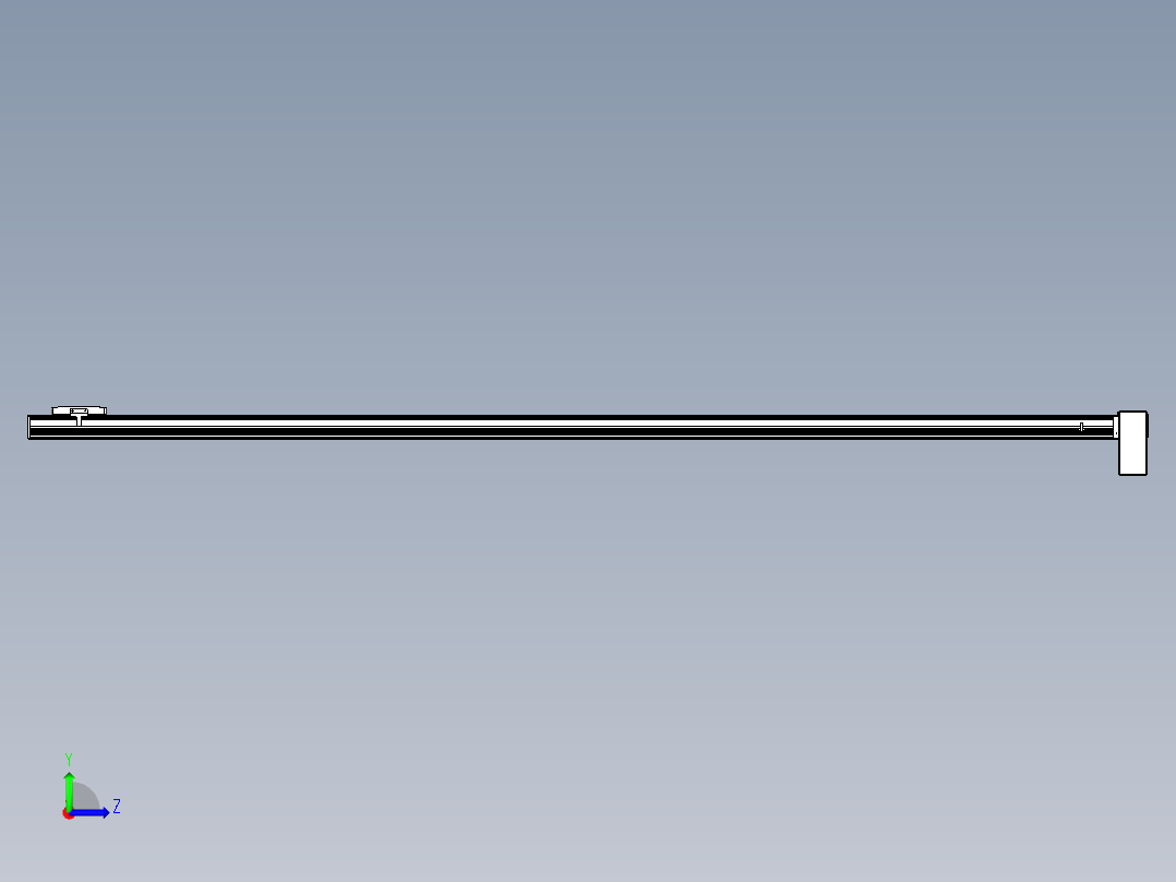 同步带全封闭直线模组TPA-HCB-105D-90-L2350-LP-Y-P20-N3左视图
