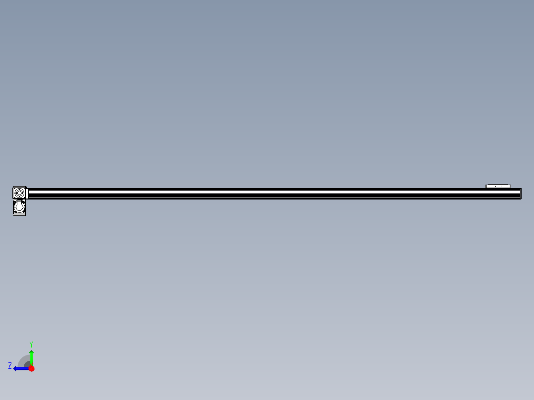 同步带全封闭直线模组TPA-HCB-105D-90-L2350-LP-Y-P20-N3右视图