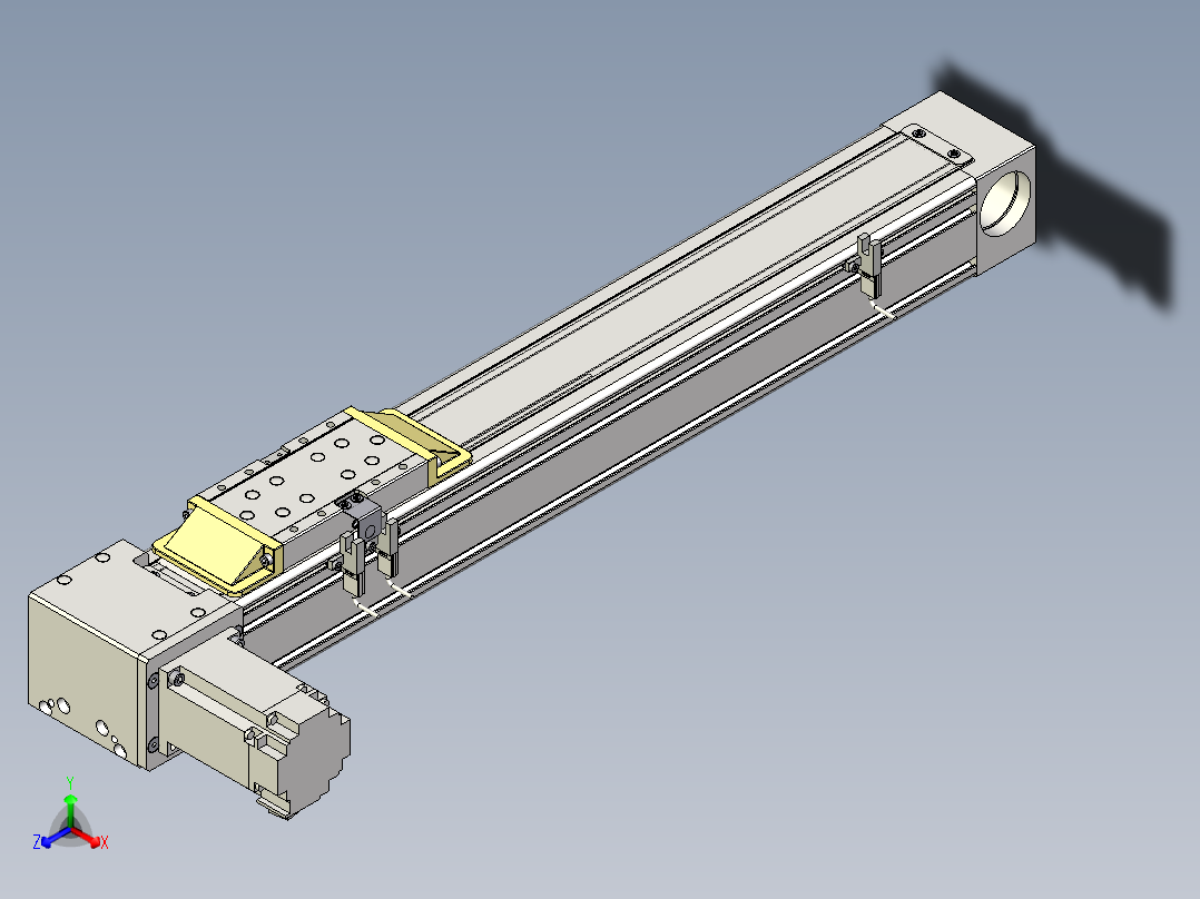 Toyo东佑达直线模组-M80M-S-X102-400-L-M40-C4主视图