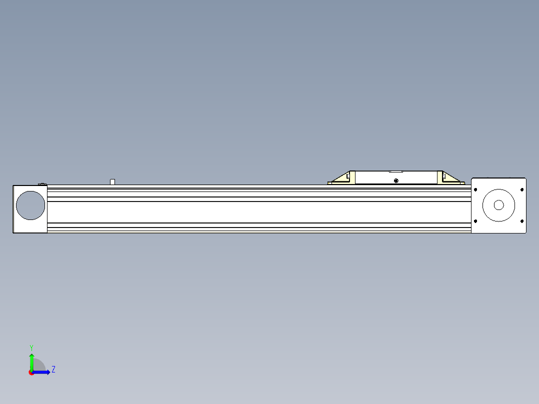 Toyo东佑达直线模组-M80M-S-X102-400-L-M40-C4左视图