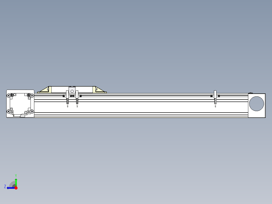 Toyo东佑达直线模组-M80M-S-X102-400-L-M40-C4右视图