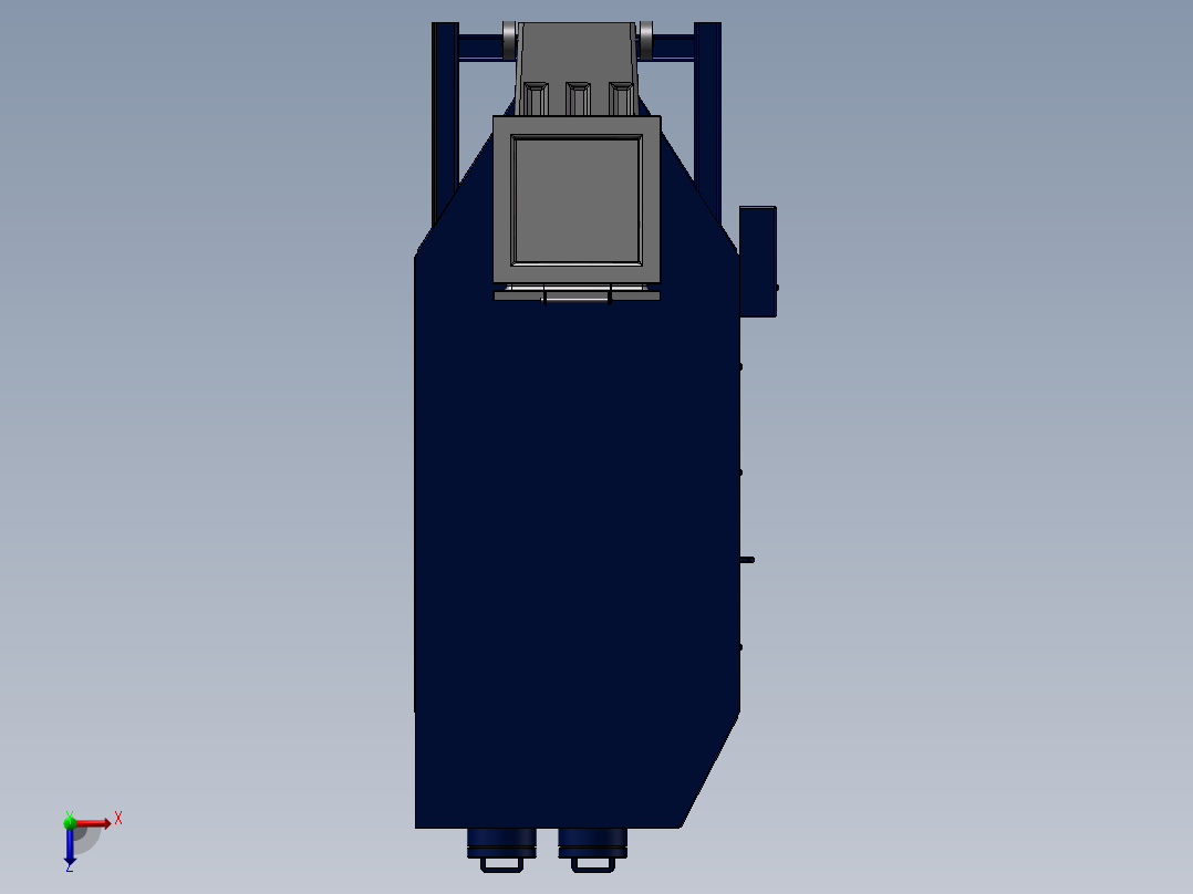 静电除尘器设计模型俯视图