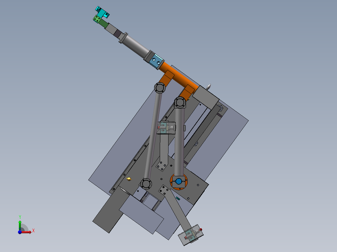 H760 连杆式取件机械手前视图