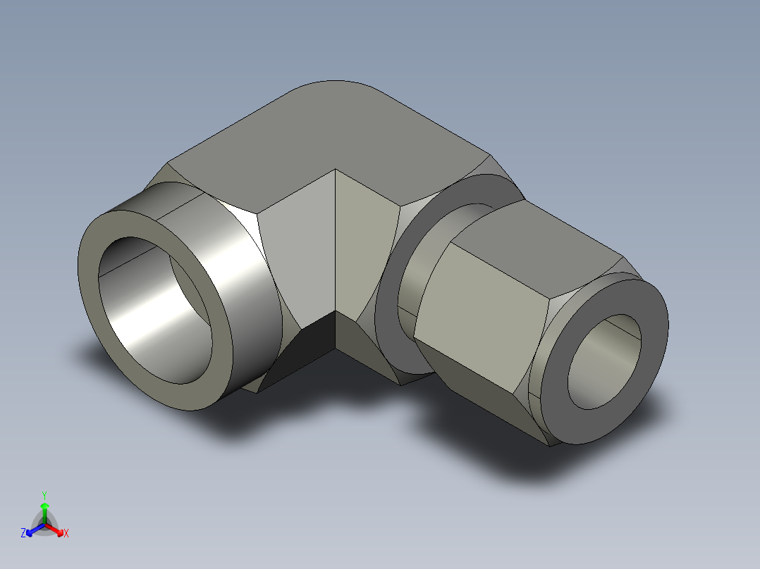 卡套式工业通用硬管接头8-8_dbu-s主视图