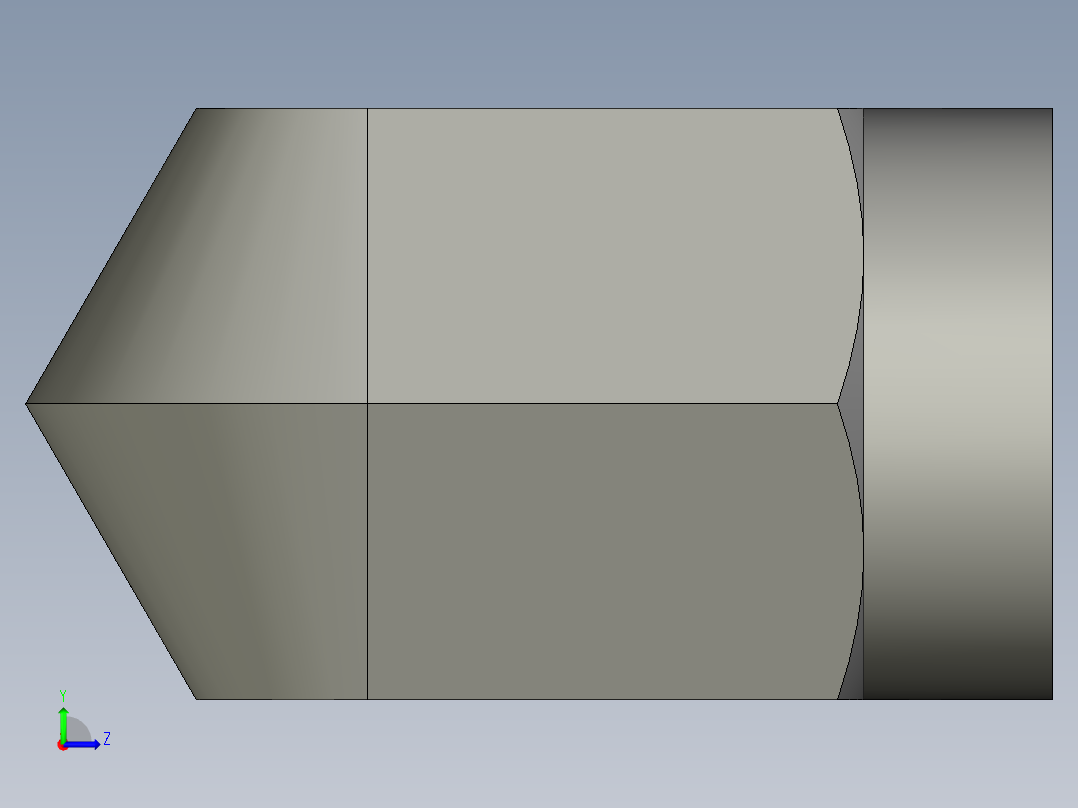 卡套式工业通用硬管接头8-8_dbu-s左视图