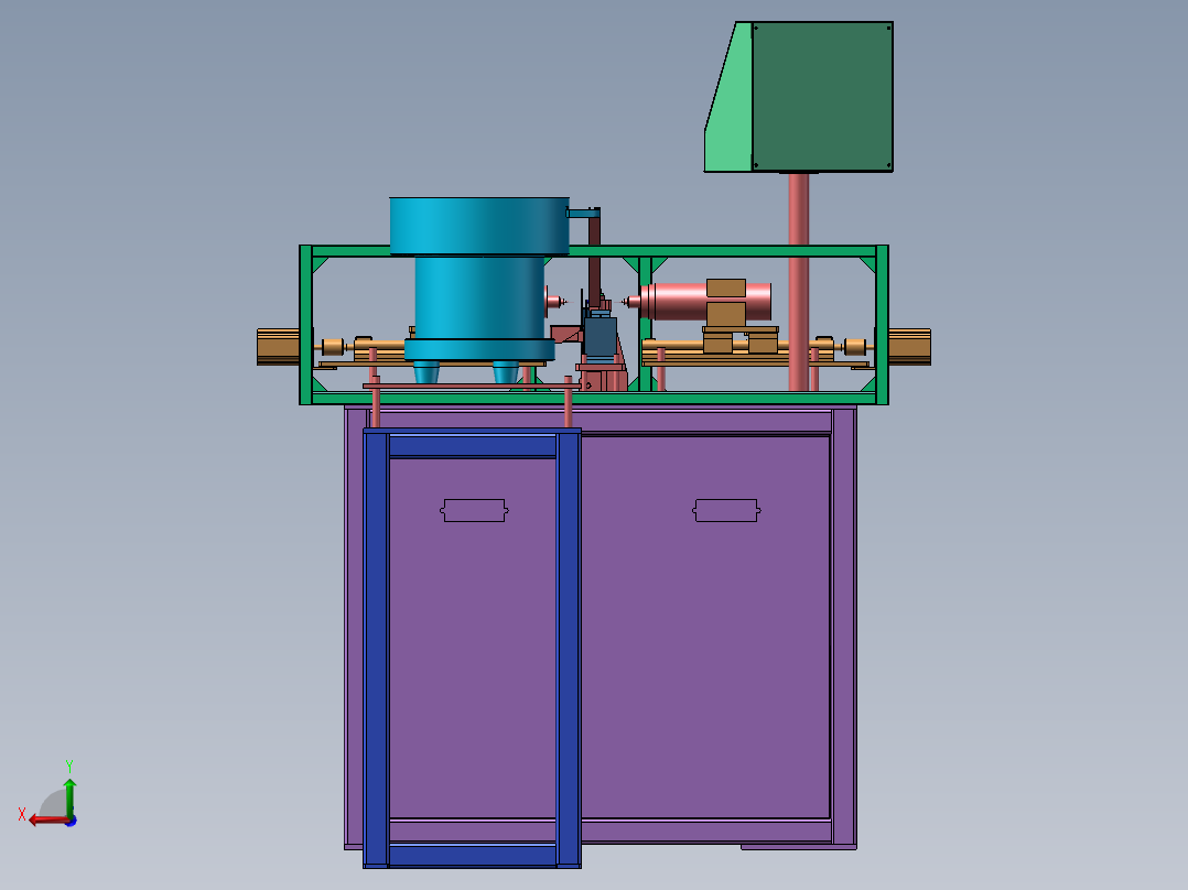 134耳机高速打孔机(1)后视图