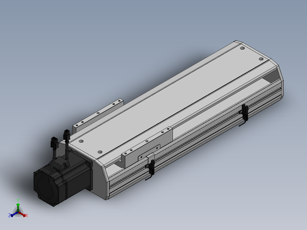 精密模组MY170-T10-300L-BC-P75B-C4-C正等轴测图