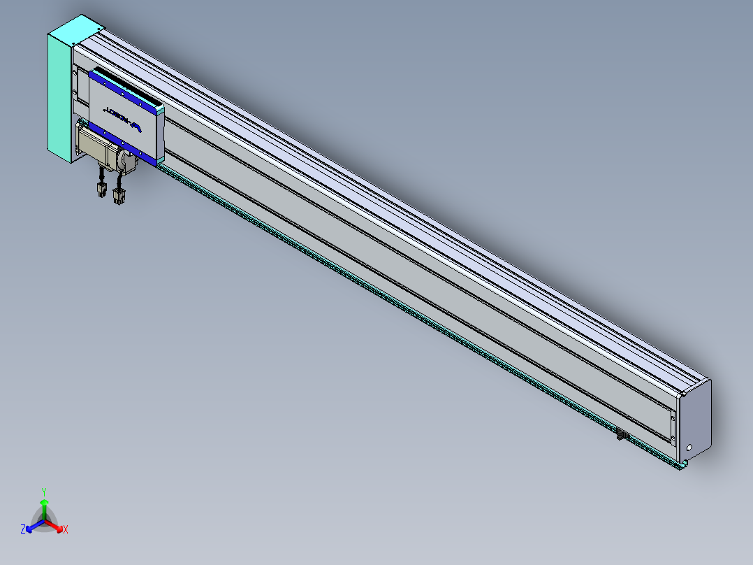 威洛博VC丝杆传动-无尘环境VC14-Lxx-C-S1150-BL-ZP40-C3主视图