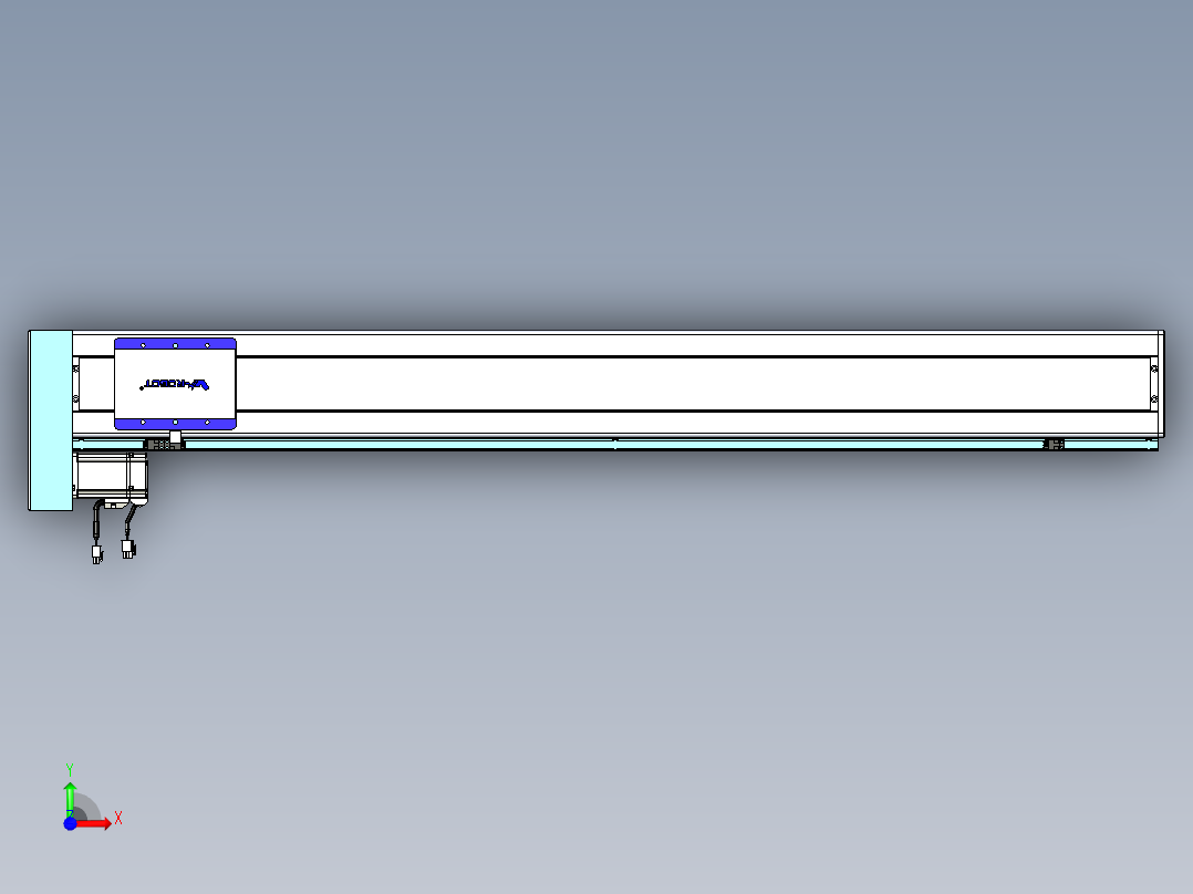 威洛博VC丝杆传动-无尘环境VC14-Lxx-C-S1150-BL-ZP40-C3前视图
