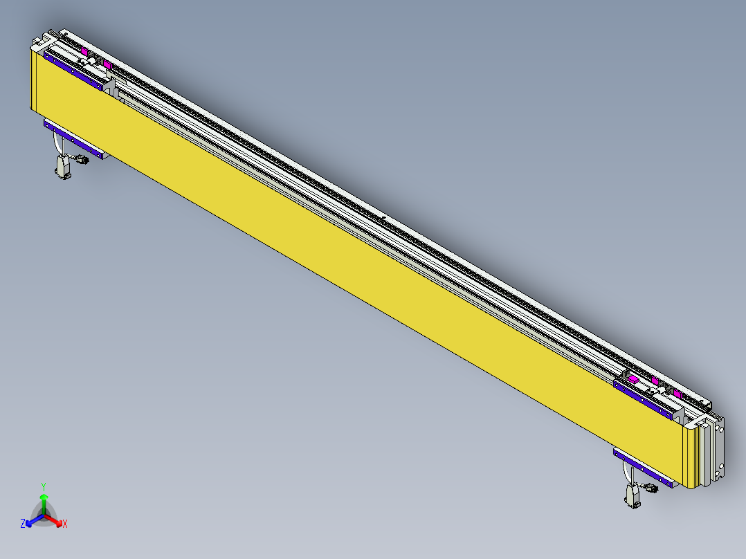 威洛博VL系列直线电机模组-2VL14S2-S1350主视图