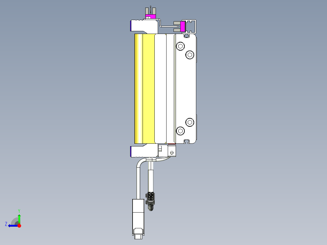 威洛博VL系列直线电机模组-2VL14S2-S1350右视图