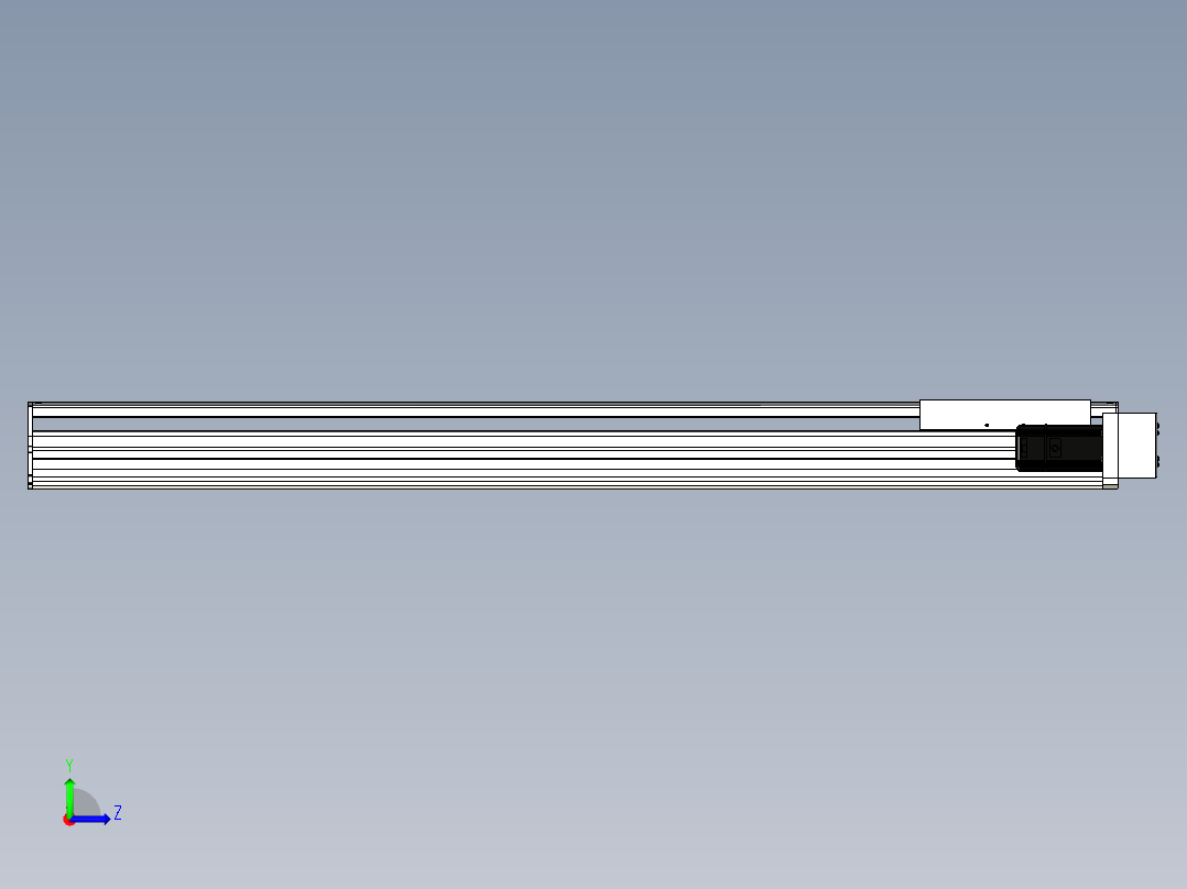 Toyo东佑达直线模组-ETH22-1150-BR-400W左视图