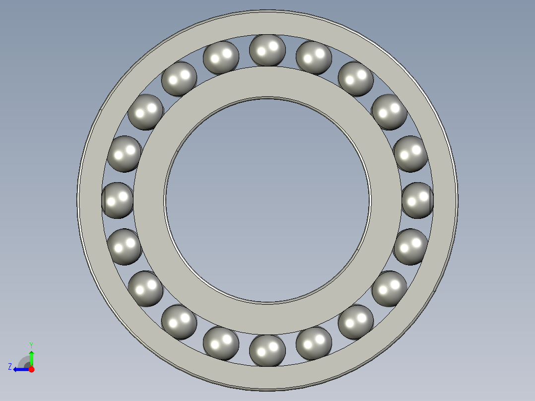 深沟球轴承16005右视图