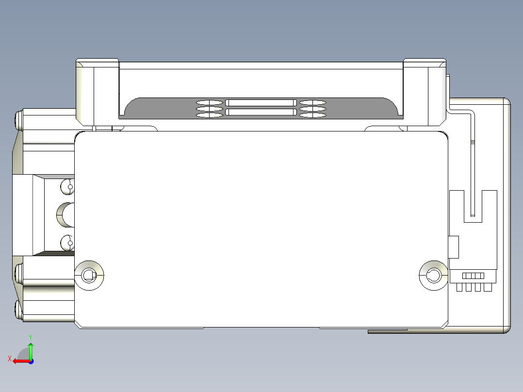 同步带全封闭直线模组TPA-HCB-105D-90-L1850-ML-Y-P20-N3后视图