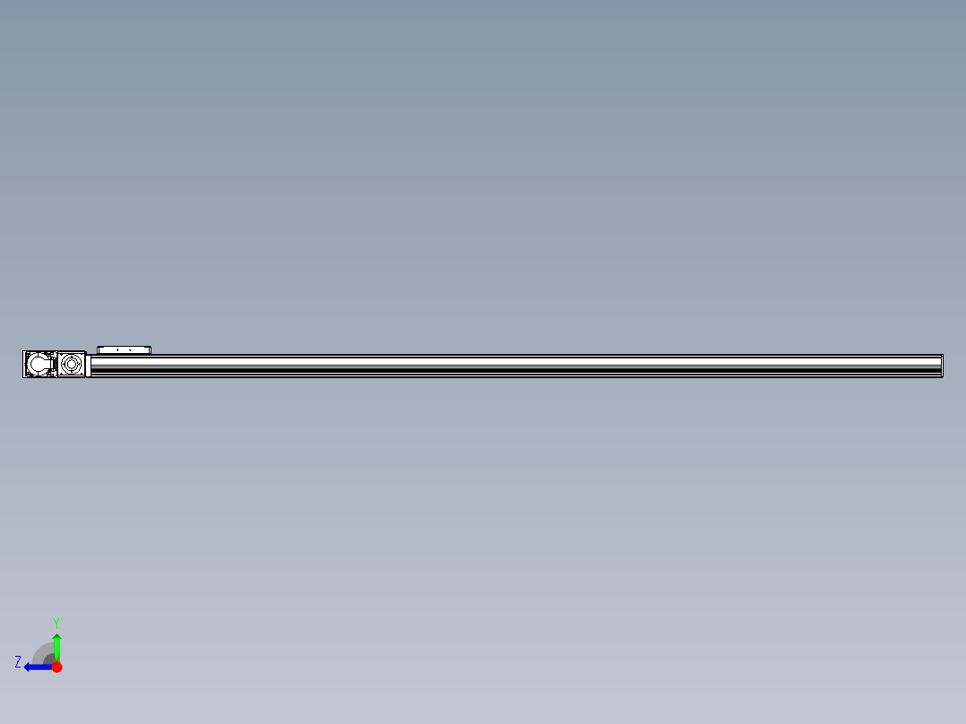 同步带全封闭直线模组TPA-HCB-105D-90-L1850-ML-Y-P20-N3右视图
