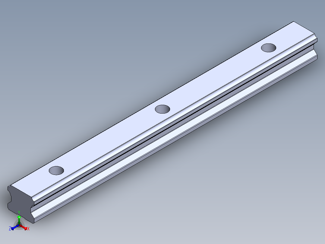 上银直线滑轨-EGH15CA正等轴测图