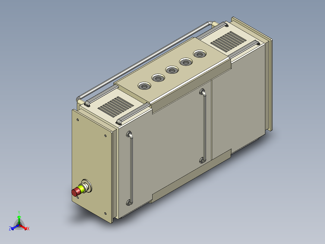 电气柜正等轴测图