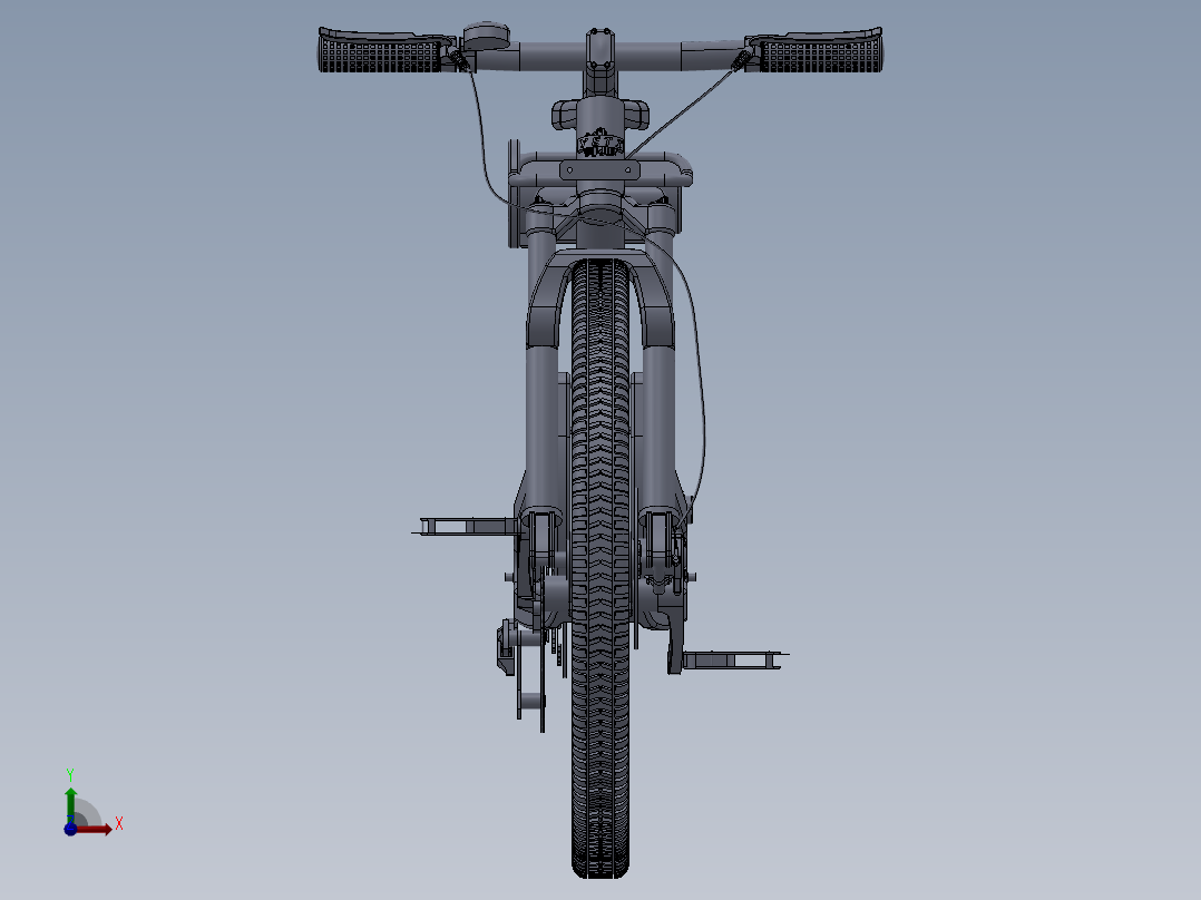 65---带急救箱和工具箱的自行车附件设计模型sw2010三维图纸模型设计图纸前视图