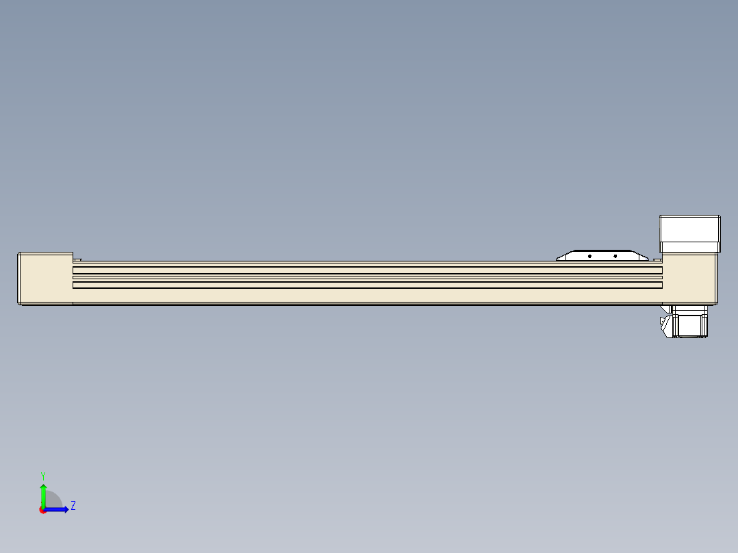 同步带全封闭直线模组TPA-HCB-65S-90-L500-MR-C-P10-N3左视图