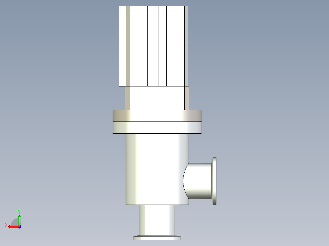 阀门模型GDQ-J25A________(____)后视图