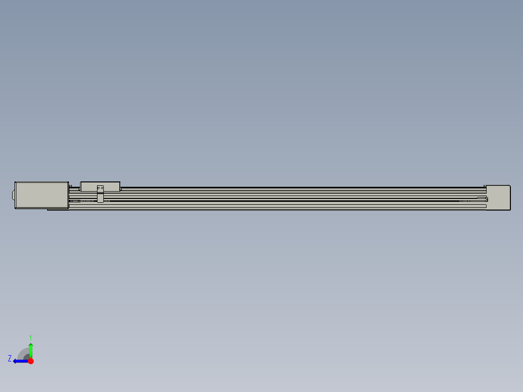 威洛博直线电机模组EB4-L40-S800-BL-57-MS3右视图