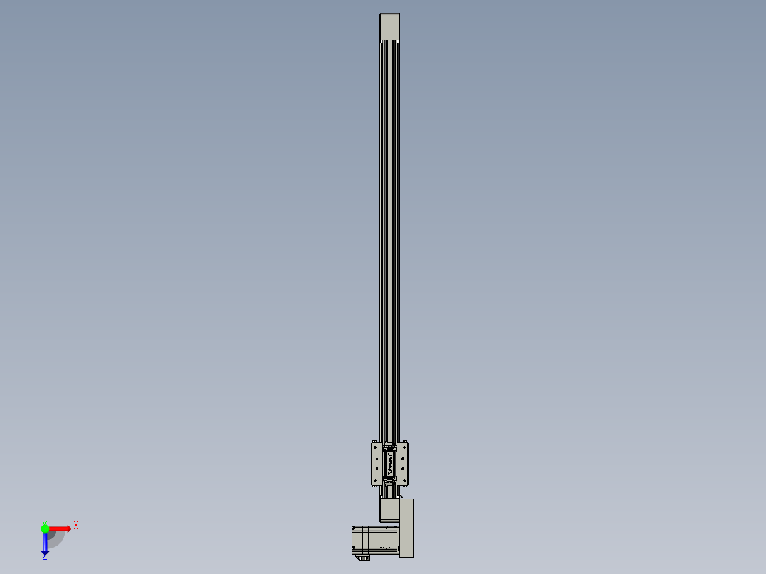 威洛博直线电机模组EB4-L40-S800-BL-57-MS3俯视图