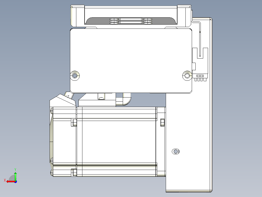 同步带全封闭直线模组TPA-HCB-105D-90-L3000-LP-Y-P20-N3后视图