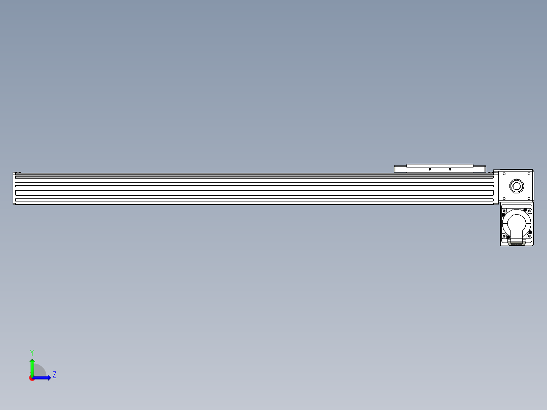 同步带全封闭直线模组TPA-HCB-14D-120-L700-RP-C-P40-N3左视图