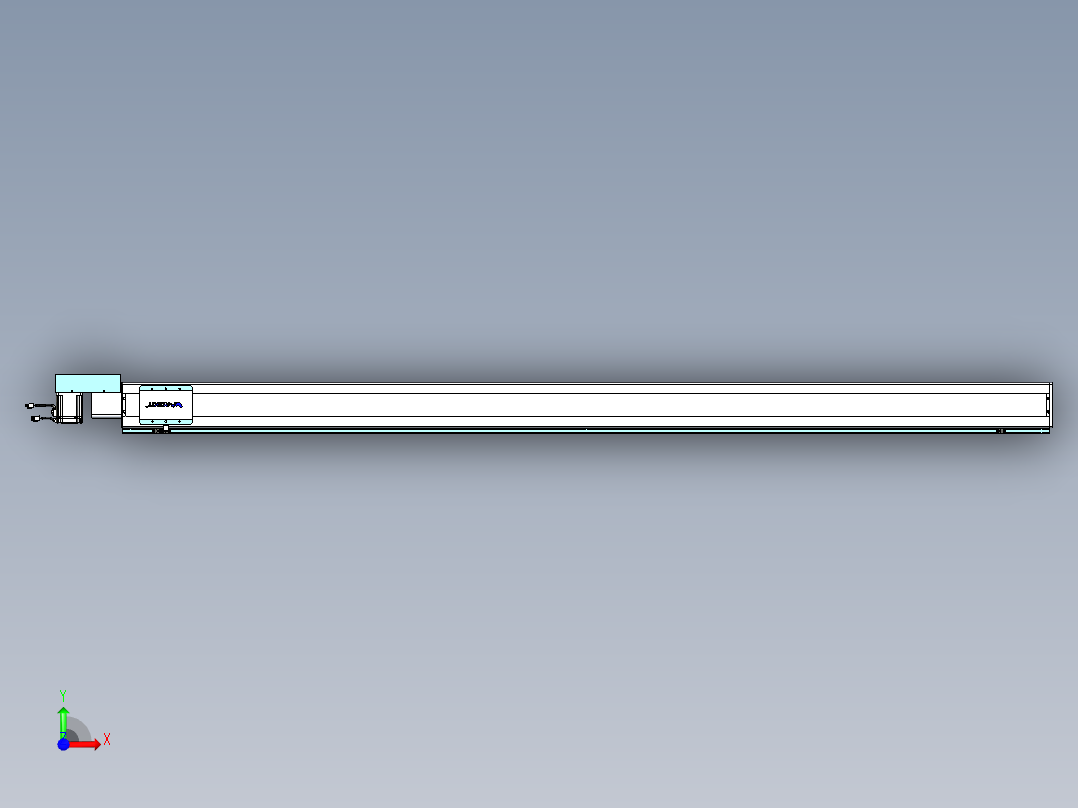 威洛博VBC同步带传动一无尘环境VBC14-L45-S2550-BR-ZP75-C3前视图