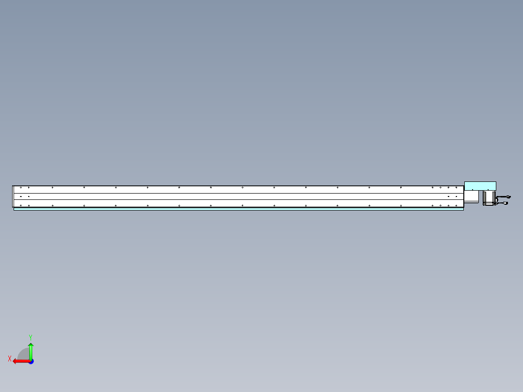 威洛博VBC同步带传动一无尘环境VBC14-L45-S2550-BR-ZP75-C3后视图