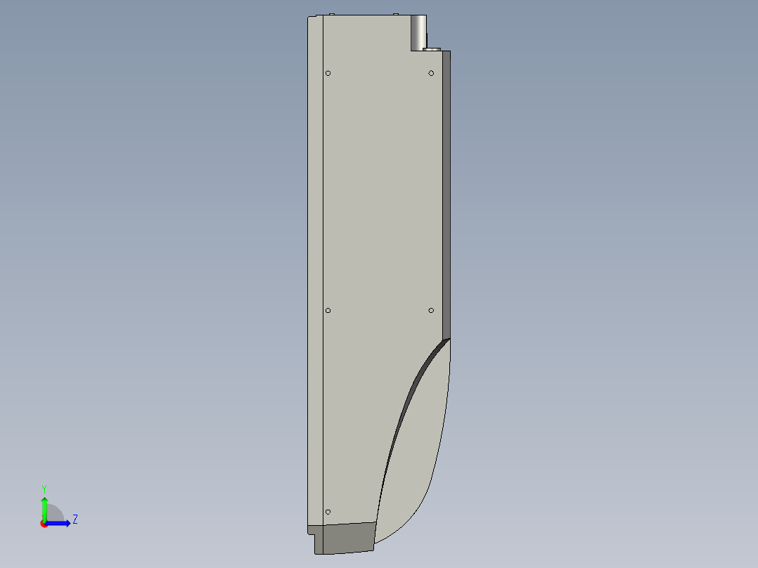 基恩士ML-Z9550_kc图纸模型左视图