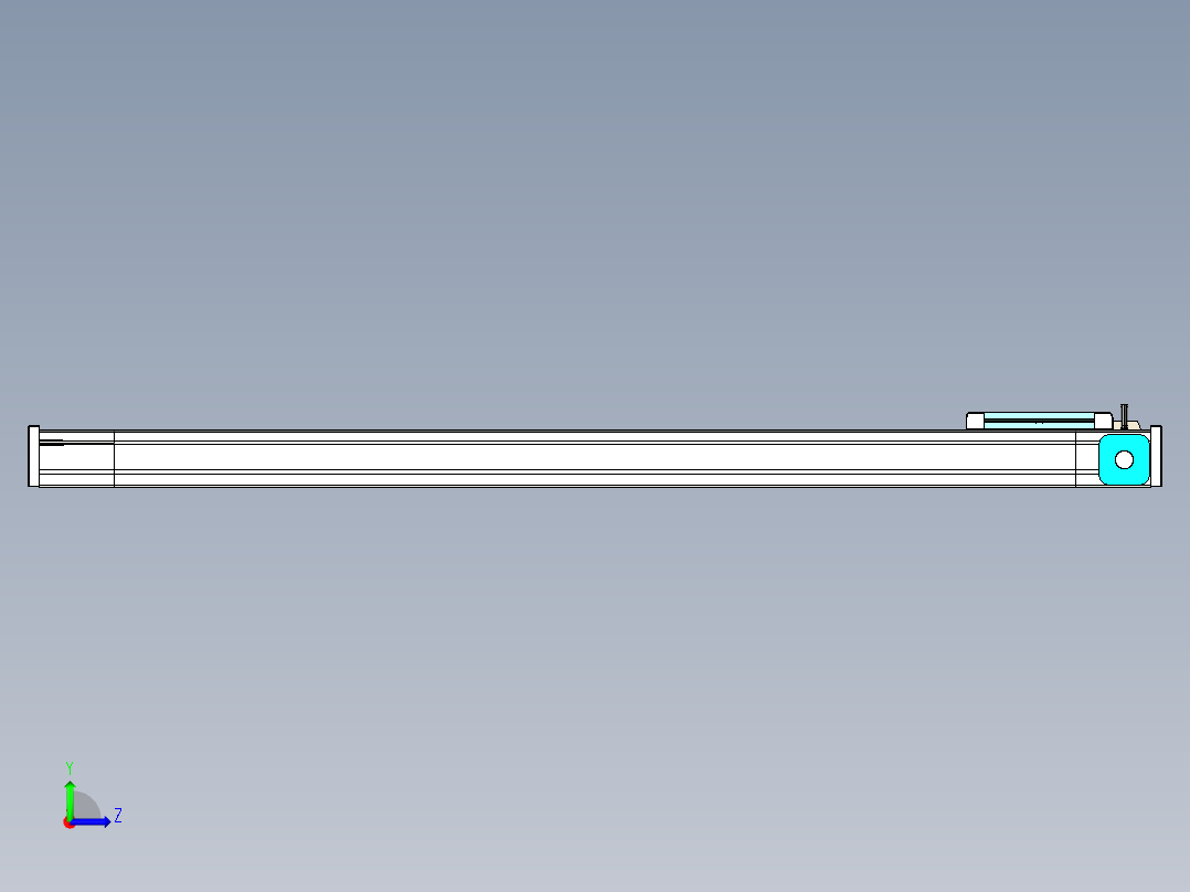 欧规系列-LB6A-L130-S1000-BL-ZP40-C3左视图
