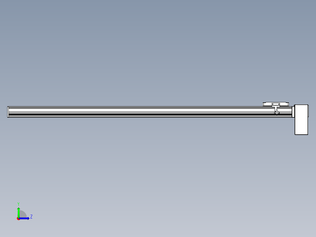 同步带全封闭直线模组TPA-HCB-105D-90-L1200-LP-C-P20-N3左视图