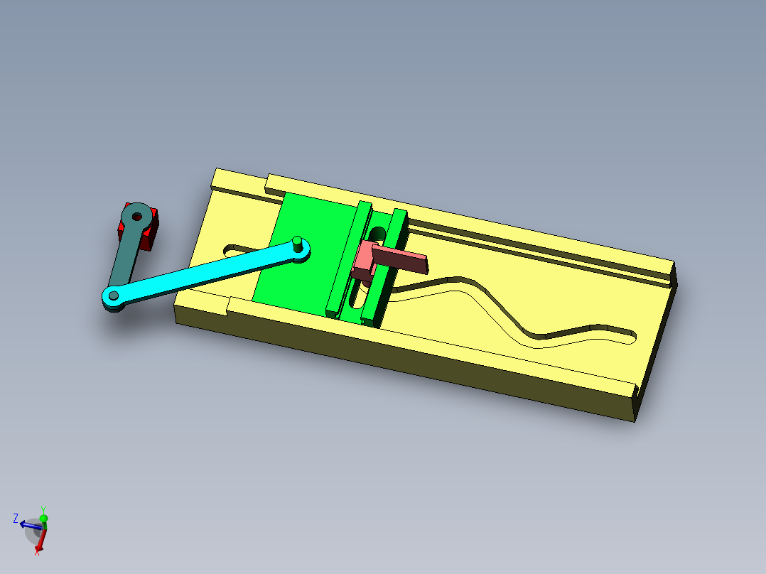 波浪传输装置主视图