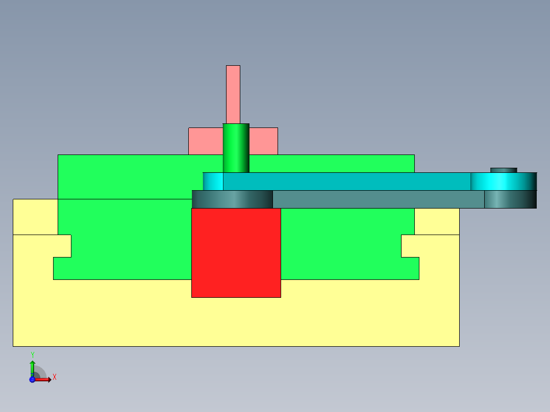 波浪传输装置前视图