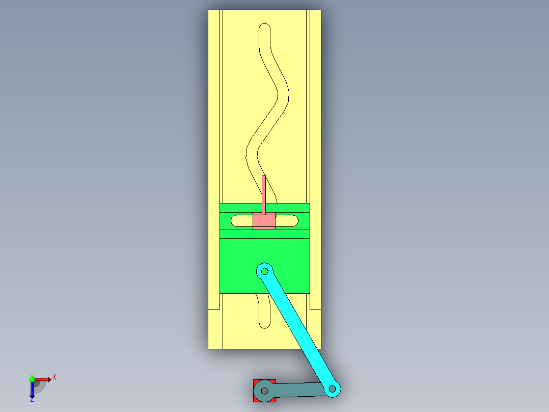 波浪传输装置俯视图