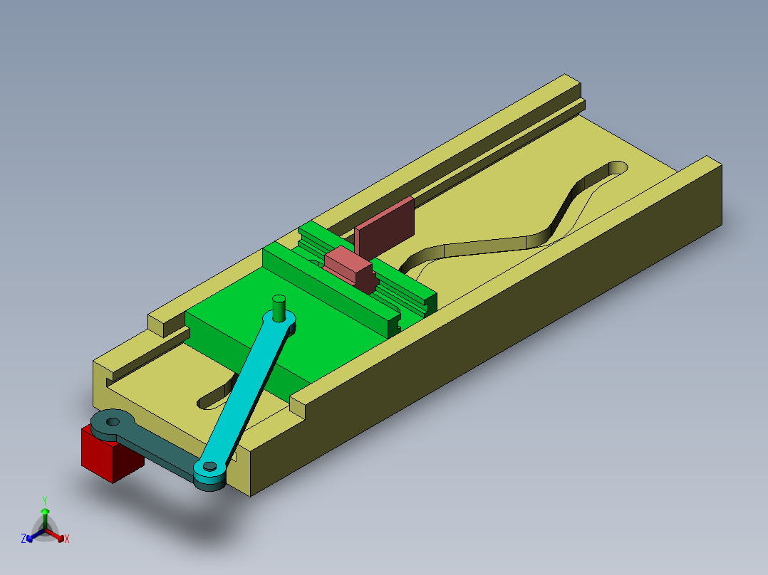 波浪传输装置正等轴测图