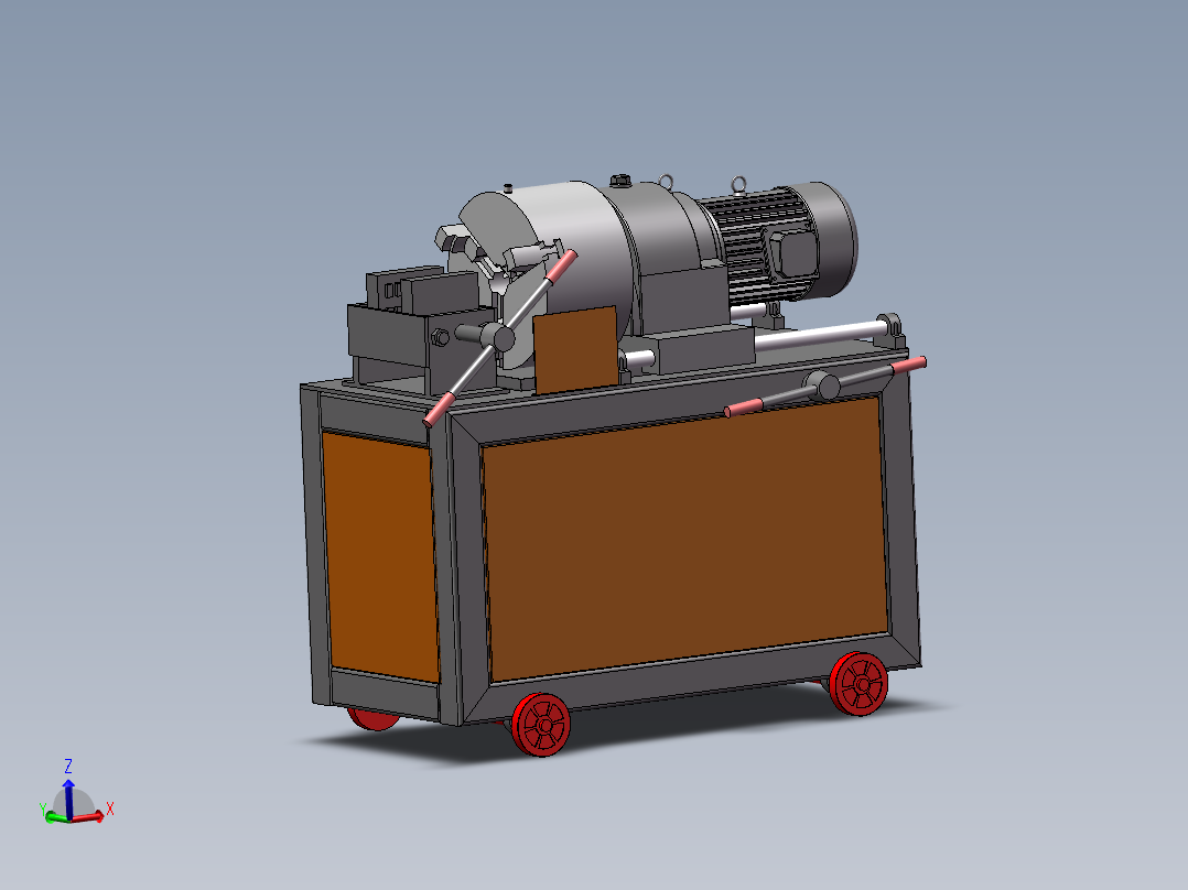 钢筋滚丝机sw18可编辑主视图