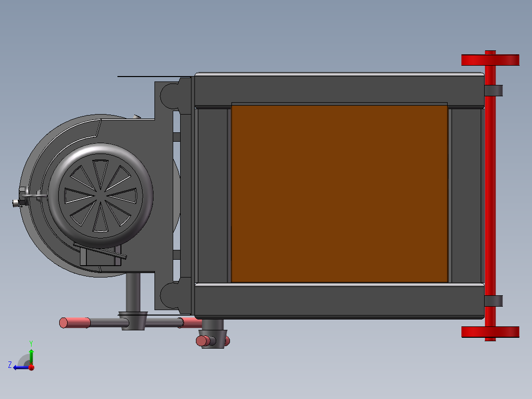 钢筋滚丝机sw18可编辑右视图