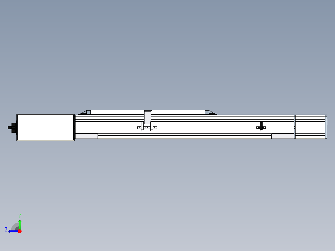 Toyo东佑达直线模组-M65-M-200-R-M40-C4右视图