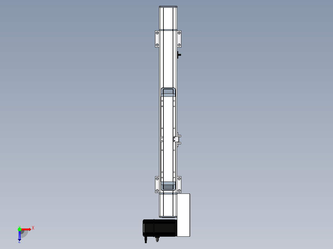 Toyo东佑达直线模组-M65-M-200-R-M40-C4俯视图