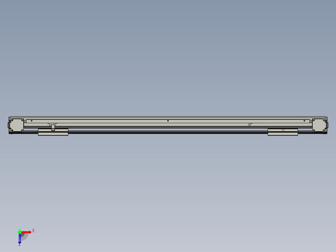 威洛博双电机滑台-VBF14S2-L100-S900-BLR-P40-C6俯视图