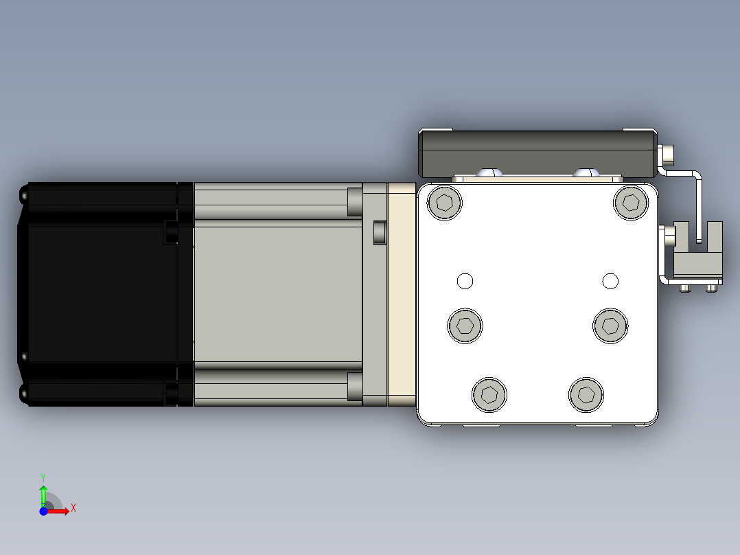 同步带滑台-欧规BC6-L120-S300-L-P40-D3前视图