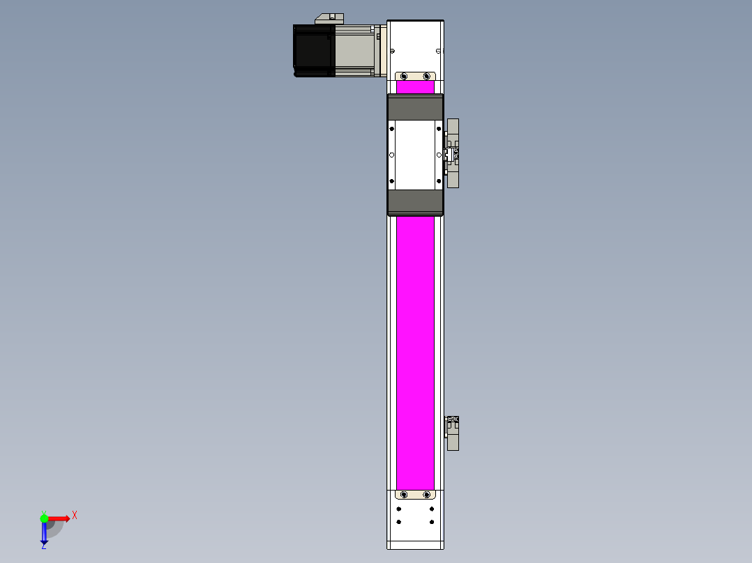 同步带滑台-欧规BC6-L120-S300-L-P40-D3俯视图