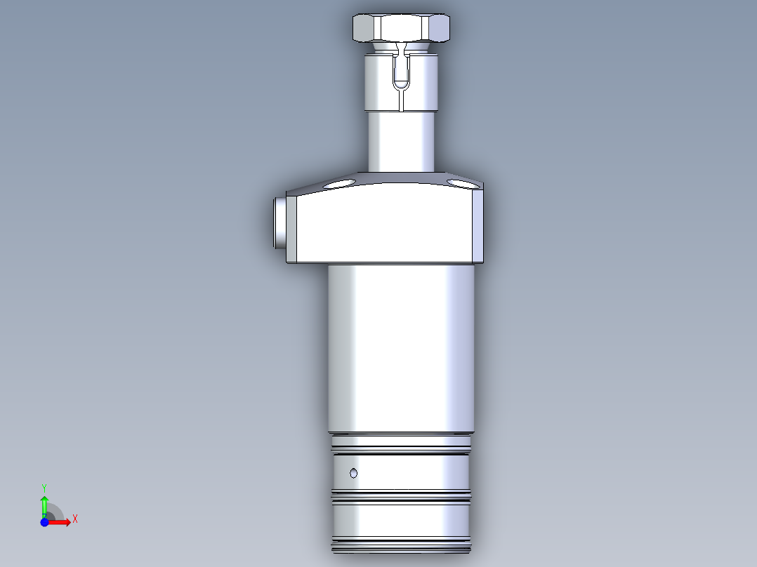 KOSMEKLHA0400-CRM多系列多零件图纸模型前视图