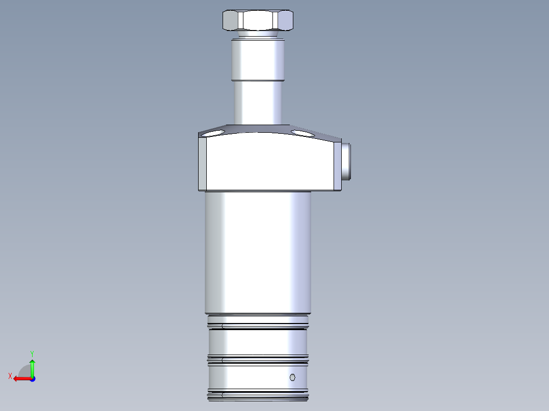 KOSMEKLHA0400-CRM多系列多零件图纸模型后视图