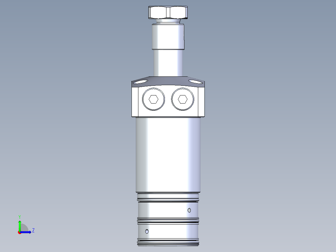 KOSMEKLHA0400-CRM多系列多零件图纸模型左视图