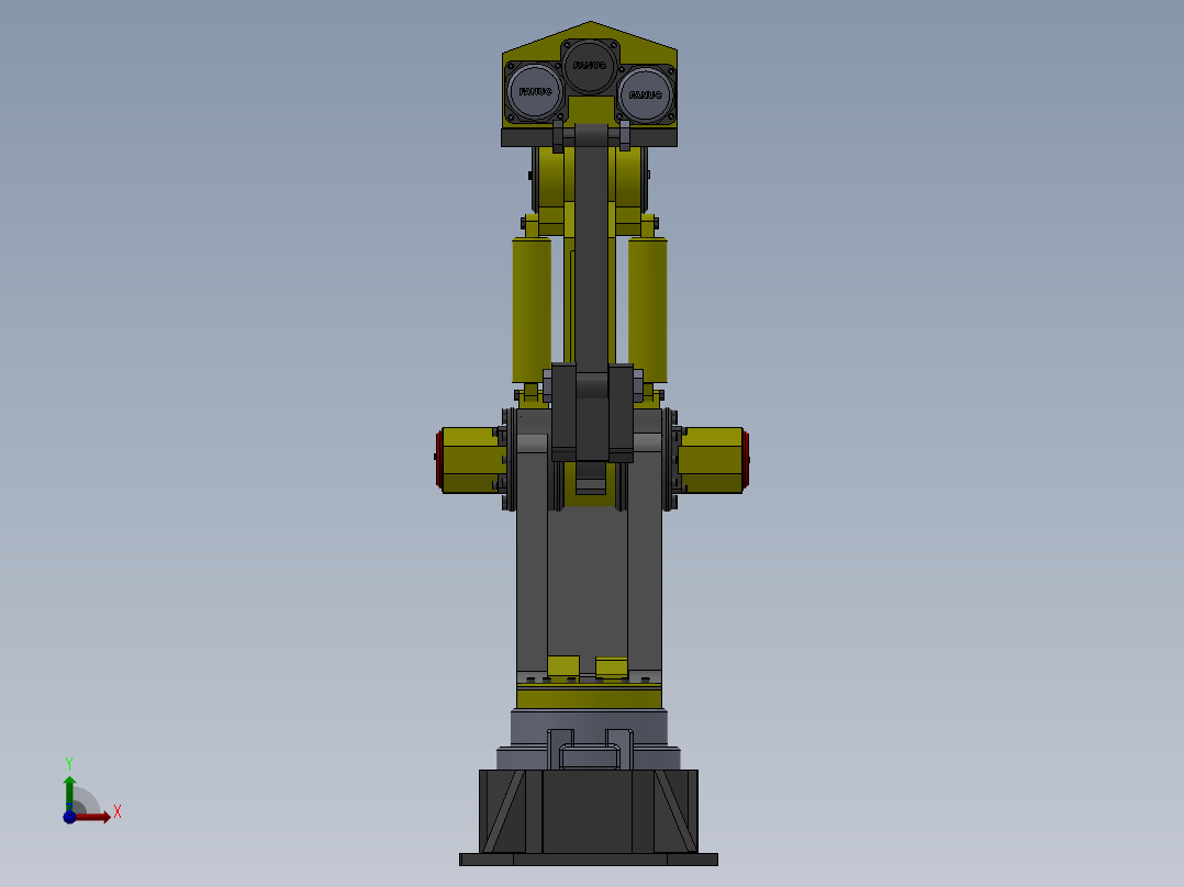 167发那科机器人(1)前视图