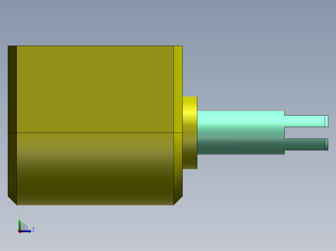 S7 长行程电磁铁左视图