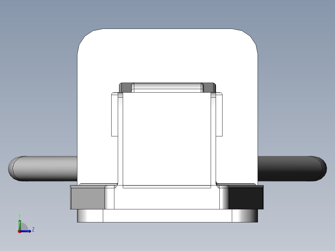 1178拉杆门锁[TSY1-0712-2A]左视图
